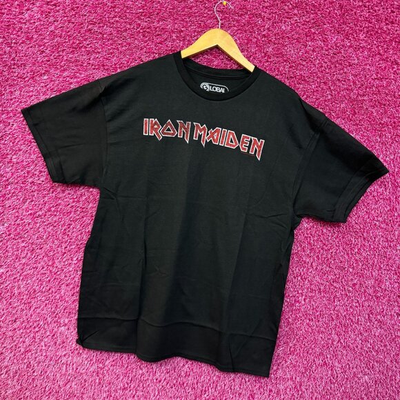 Iron Maiden Spell-Out Logo Heavy Metal Rock Band Tee XL - Picture 3 of 4